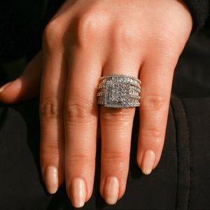 SOLD Diamond cluster ring
